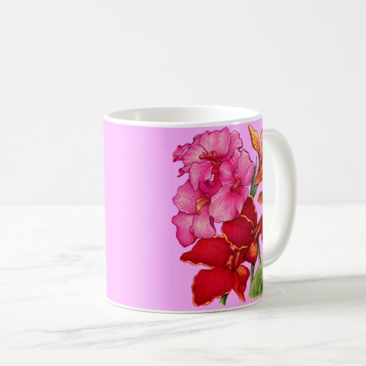 canna-Blume Kaffeetasse (VorderseiteRechts)