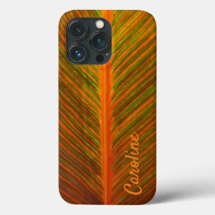 Canna Leaf Orange und Green Stripe Individuelle Na Case-Mate iPhone Hülle