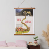 Canna Lilies Besuchen Sie die Manger Wandteppich Mit Holzrahmen (Schlafzimmer)