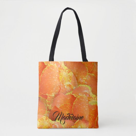 Canna Lilies personalisierte Tottasche Tasche (Vorderseite)