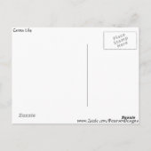 Canna Lily Blume Postkarte (Rückseite)