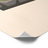 Canna Schottland Reiseplakat Poster (Ecke)