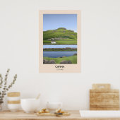 Canna Schottland Reiseplakat Poster (Küche)