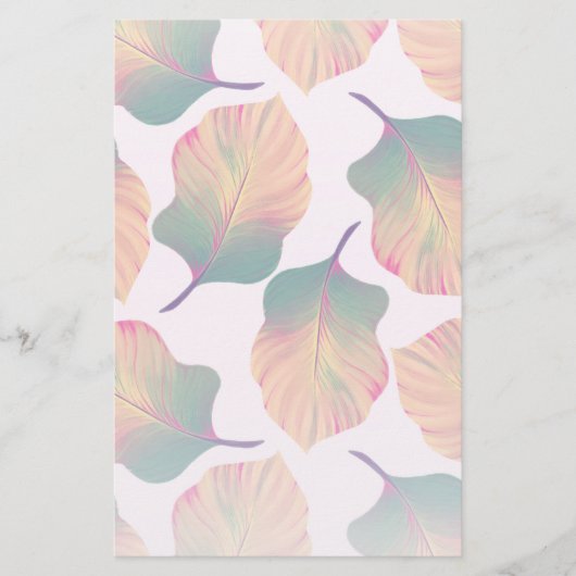 Canna Tropicanna Blätter in Pastel Briefpapier (Vorderseite)