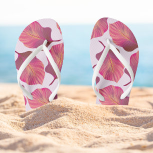 Canna Tropicanna Blätter in Rosa Badesandalen