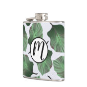 Canna Tropicanna Green Tropical Blätter & Monogram Flachmann (Links)