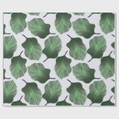 Canna Tropicanna Tropical Blätter, grün Geschenkpapier (Flach)