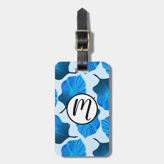 Canna Tropicanna Tropical Blätter in Locarno Gepäckanhänger (Vorderseite vertikal)