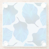 Canna Tropicanna Tropical Blätter in Locarno Glasuntersetzer (Rückseite)