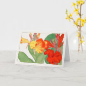 Canna von Tanigami Konan Karte (Gelbe Blume)