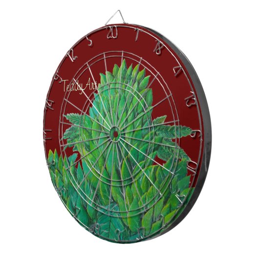 CannaBliss Dartboard durch ©TeddyArt Dartscheibe (Vorderseite rechts)