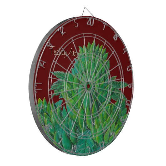 CannaBliss Dartboard durch ©TeddyArt Dartscheibe (Vorderseite Links)