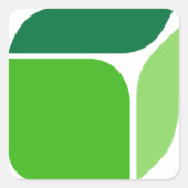 Cannabox Swag Quadratischer Aufkleber (Vorderseite)