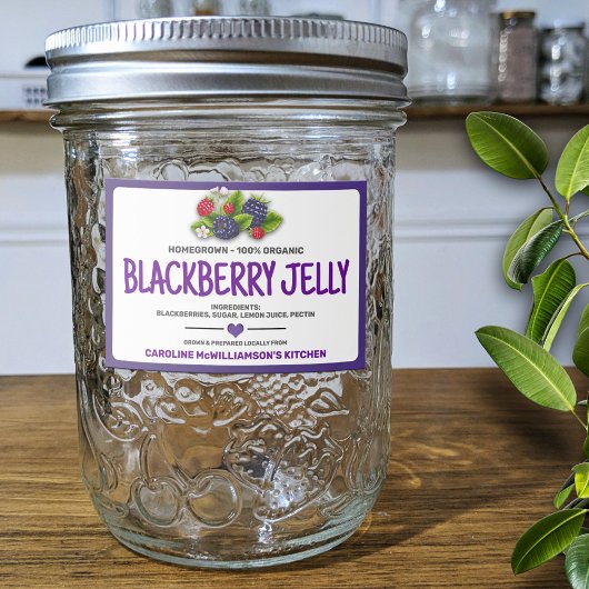 Canned Blackberries Food Label Lebensmitteletikett