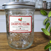 Canned Cherries Food Label Lebensmitteletikett