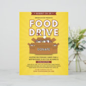 Canned Food Drive Füttre Obdachlosen Fundraiser Fl (Stehend Vorderseite)