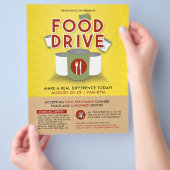Canned Food Drive Füttre Obdachlosen Fundraiser Fl Flyer (Hand)