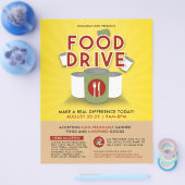 Canned Food Drive Füttre Obdachlosen Fundraiser Fl Flyer (Einzeln)