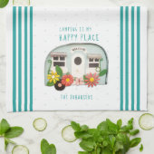 Canned Ham Camper Camping Tee Küche Handtuch (Gefaltet)