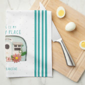 Canned Ham Camper Camping Tee Küche Handtuch (Viertel Falte)