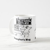 Canned Lachen im Theater-Shop. Name hinzufügen. Kaffeetasse (Vorderseite Links)