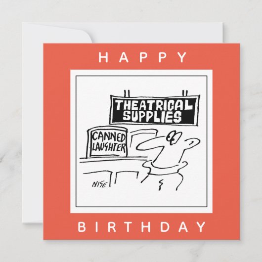 Canned Laghter Theatraler Cartoon Karte (Vorderseite)