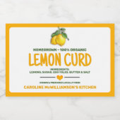Canned Lemon Food Label Lebensmitteletikett (Einzelnes Label)