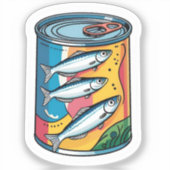 Canned sardines aufkleber (Vorderseite)