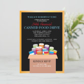 CANNEL FOOD DRIVE Auction Corporate Fundraiser Einladung (Stehend Vorderseite)