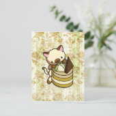 Cannelle Apple Kitty Postkarte (Stehend Vorderseite)