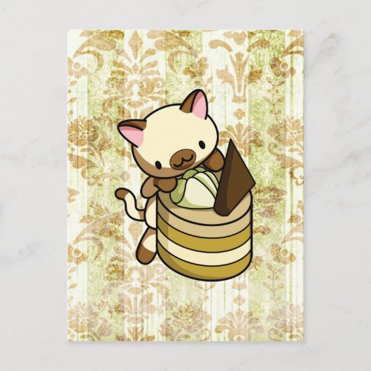 Cannelle Apple Kitty Postkarte (Vorderseite)