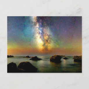 *~* Cannelle Beach AP12 Italia Italien Abendwagen Postkarte