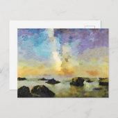 *~* Cannelle Beach Italia Italien Sunset AP12 Postkarte (Vorne/Hinten)