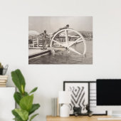 Cannes, 1935 am Strand Poster (Heimbüro)