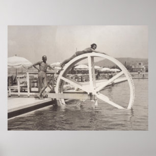 Cannes, 1935 am Strand Poster