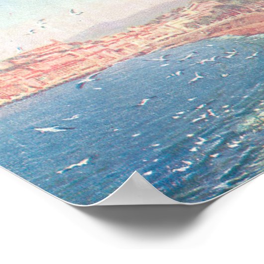 Cannes am Meer Poster (Ecke)