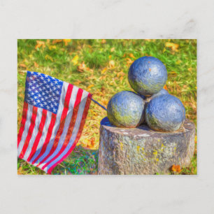 Cannes Balls Art: Amerikas Ziviler Krieg Postkarte