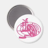 Cannes Briefmarke Magnet (Vorderseite/Rückseite)