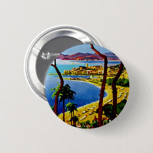 Cannes ~ Cote d'Azur Button (Vorne & Hinten)