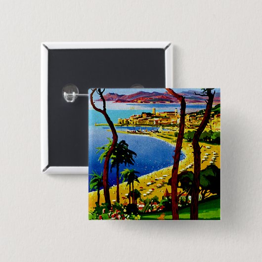 Cannes ~ Cote d'Azur Button (Vorne & Hinten)