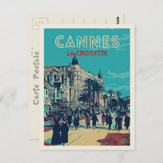 Cannes Cote d'Azur Frankreich, Ansicht Retro der C Postkarte