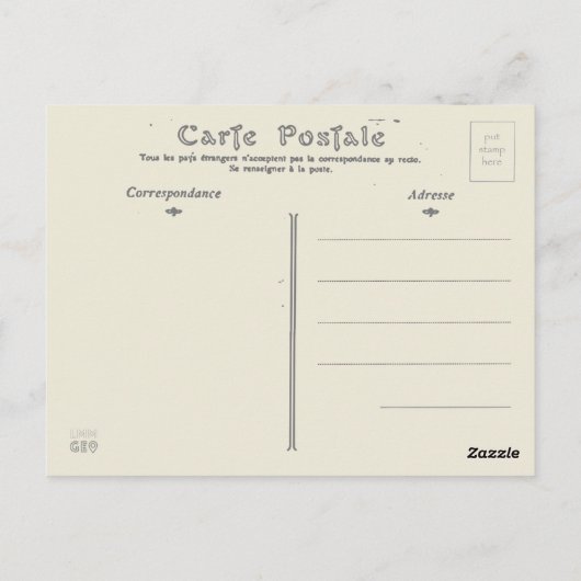 Cannes Cote d'Azur Frankreich, Aussicht auf Suquet Postkarte (Rückseite)