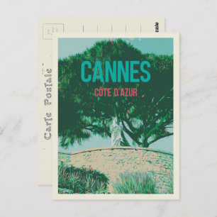 Cannes Cote d'Azur Frankreich, Aussicht auf Suquet Postkarte