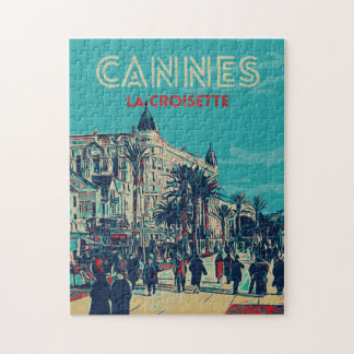 Cannes Côte d'Azur La Croisette Illust Frankreich Puzzle