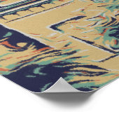 Cannes Côte d'Azur Le Suquet Illustration Frankrei Poster (Ecke)