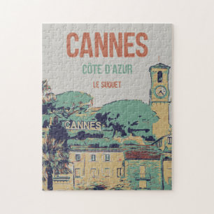 Cannes Côte d'Azur Le Suquet Illustration Frankrei Puzzle