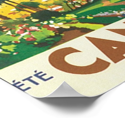 Cannes Cote D'Azur Poster (Ecke)