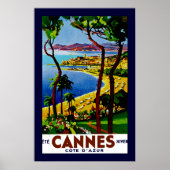 Cannes ~ Cote d'Azur Poster (Vorne)