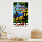 Cannes - Côte d'Azur Poster (Küche)