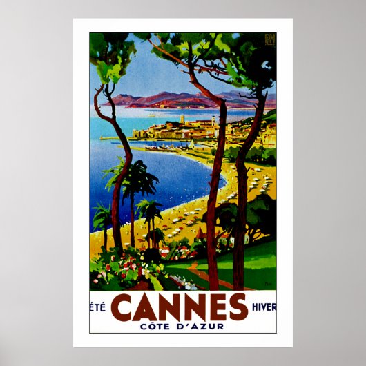 Cannes - Côte d'Azur Poster (Vorne)